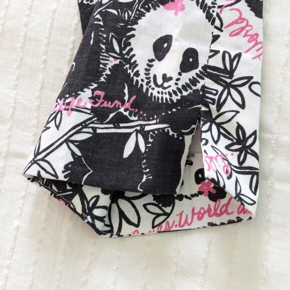 Lilly Pulitzer WWF Pandamonium Panda Print Cropped Resort Fit Pants RARE size 4 - Picture 5 of 7